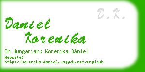 daniel korenika business card